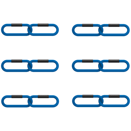 фото Цепи для фитнеса 2кг reax chain (в комплекте 6 цепей по 2 звена), цвет: синий reaxing