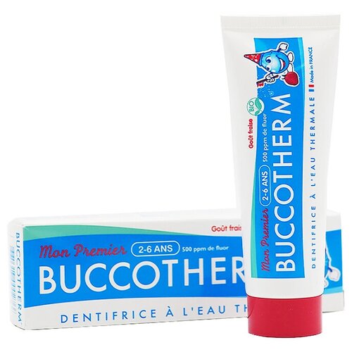 Детская зубная гель-паста от 2 до 6 лет BUCCOTHERM с клубничным вкусом и термальной водой