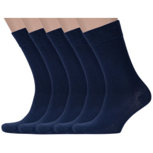 Носки LorenzLine, 5 пар, размер 25 (39-40), синий носки lorenzline размер 25 39 40 синий