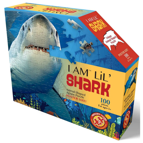 Пазл Madd Capp Акула, 4013, 100 дет., 7х30х24 см, мультиколор puzzle i am lil shark акула 100 элементов