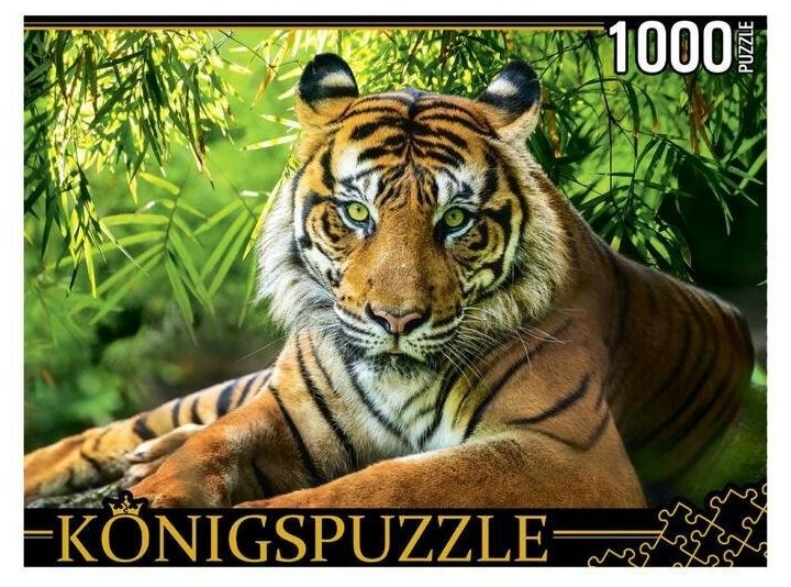Puzzle-1000 "Благородный тигр" (ГИK1000-0649) Konigspuzzle - фото №1