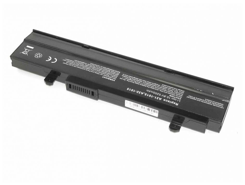 Аккумулятор (Батарея) для ноутбука Asus Eee PC 1015 (A32-1015) 108V 5200mAh REPLACEMENT черная