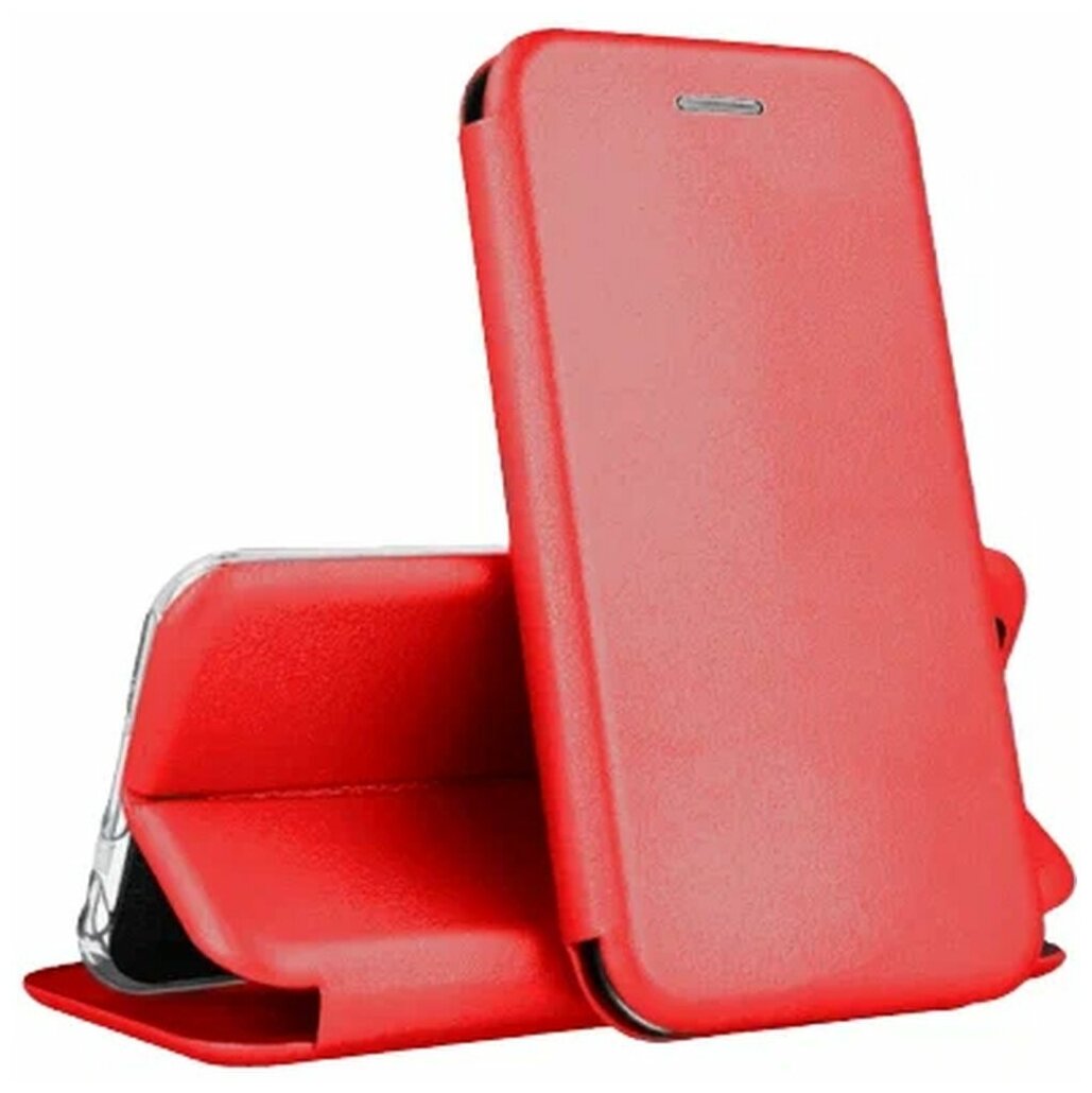 Чехол-книга боковая для Xiaomi Redmi 10C красный