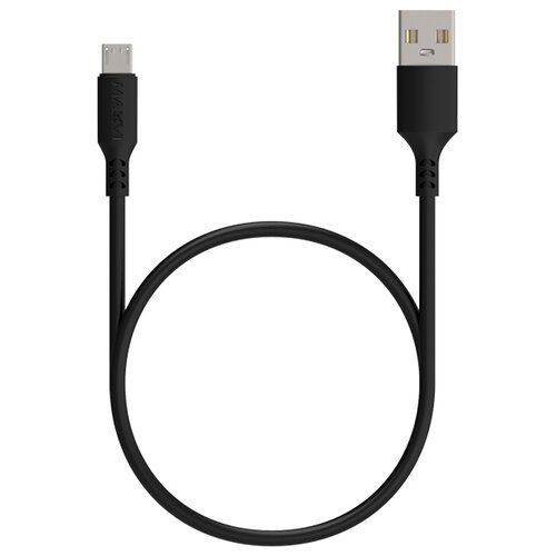 кабель maxvi usb microusb mc 1 1 м 1 шт черный Кабель MAXVI USB - microUSB (MC-A01 UP), 1 м, 1 шт., черный