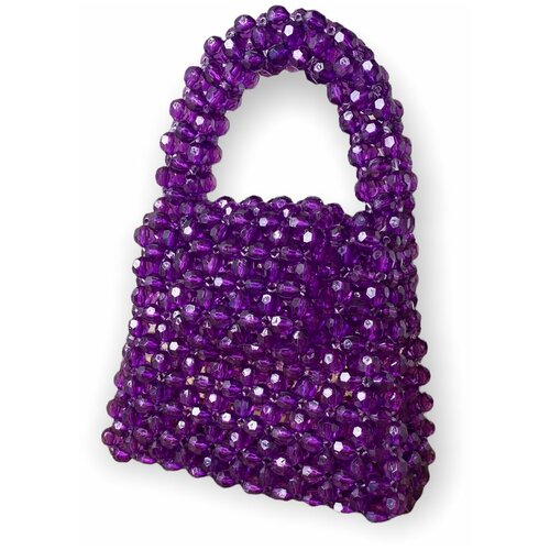 Сумка кросс-боди Juliette Atelier love-mini011, фиолетовый, белый сумочка детская складная новогодняя ультрамарин ёлочка 9 6 5 см дно сумки 15 см без ручки