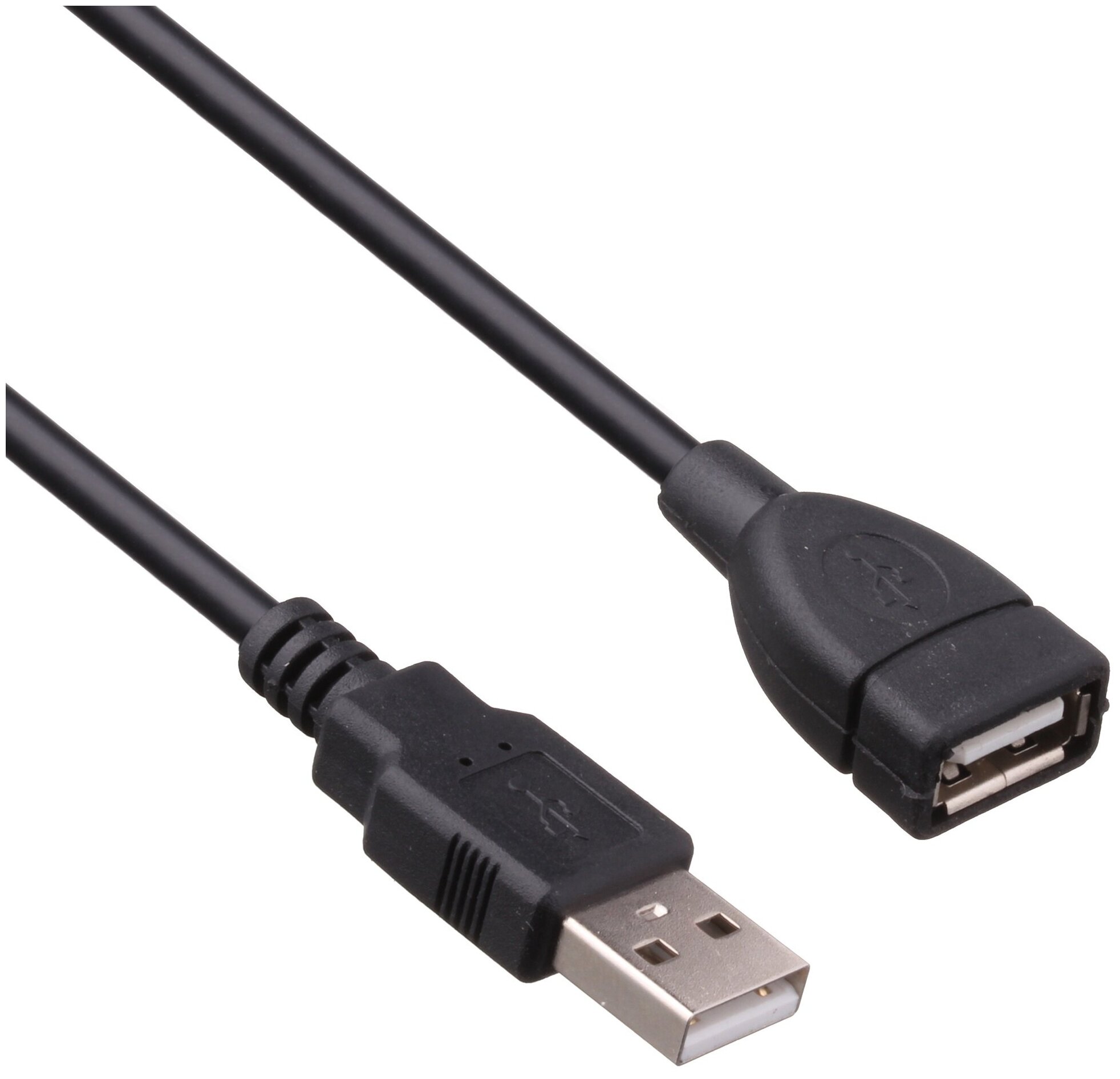 Удлинитель USB2.0 Am-Af ExeGate EX-CC-USB2-AMAF-1.8 - кабель 1.8 метра чёрный