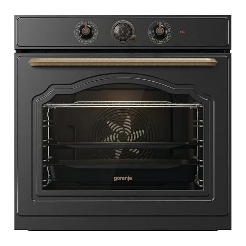 Духовой шкаф электрический GORENJE BOS67371CLB черн. матовый/бронза (ретро, аналог. таймер)