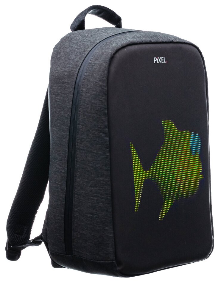 Pixel Bag Рюкзак с LED-дисплеем PIXEL MAX - GRAFIT (серый), мод. PXMAXGR02