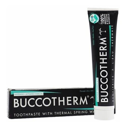 Купить Зубная паста BUCCOTHERM с углем и термальной водой, 75мл, Зубная паста