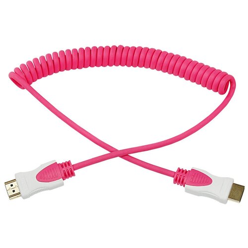 Шнур Hdmi - Hdmi, длина 2 метра, витой, розовый (Gold) (PE пакет) Rexant, 1шт