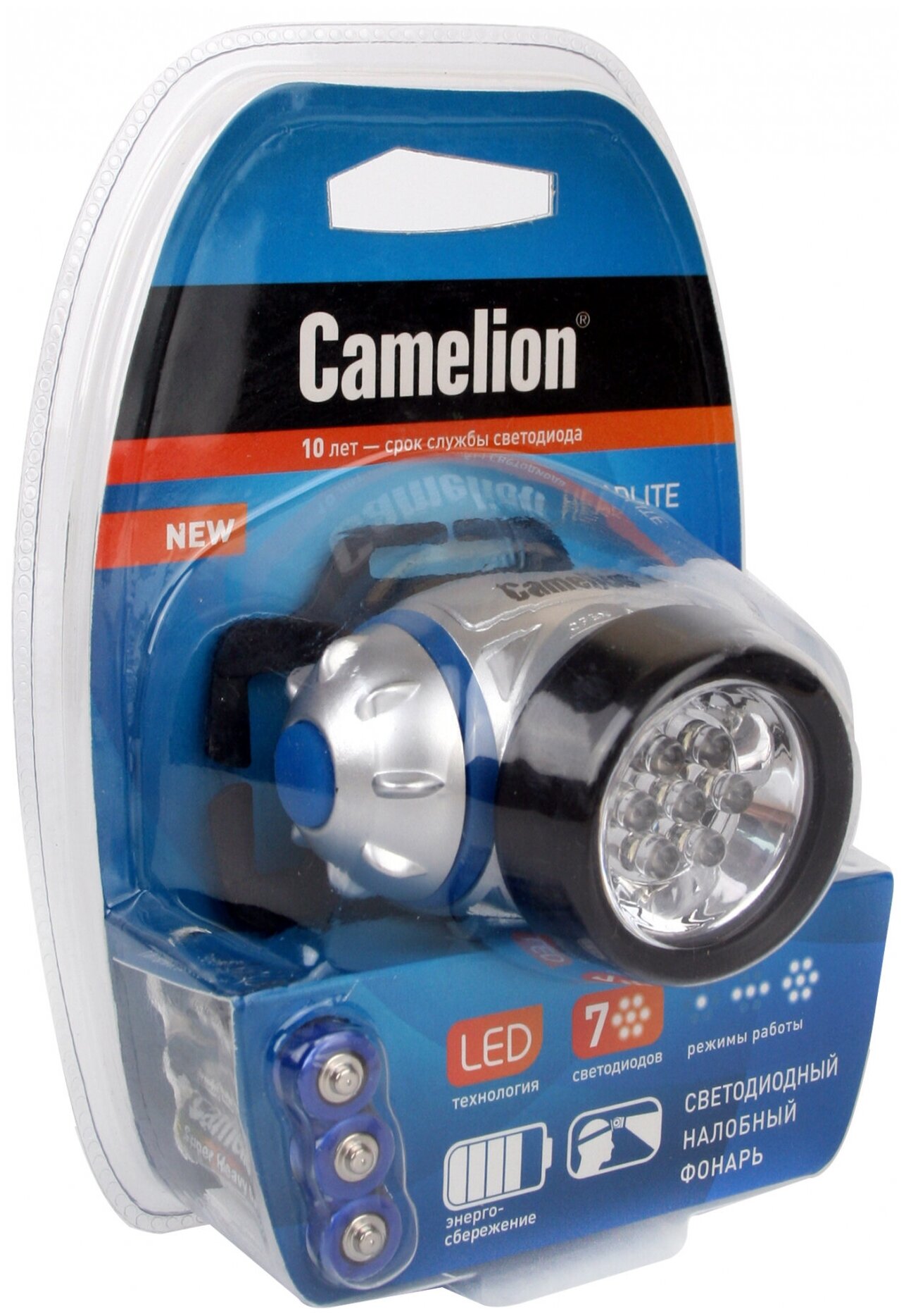 Налобный фонарь Camelion - фото №7