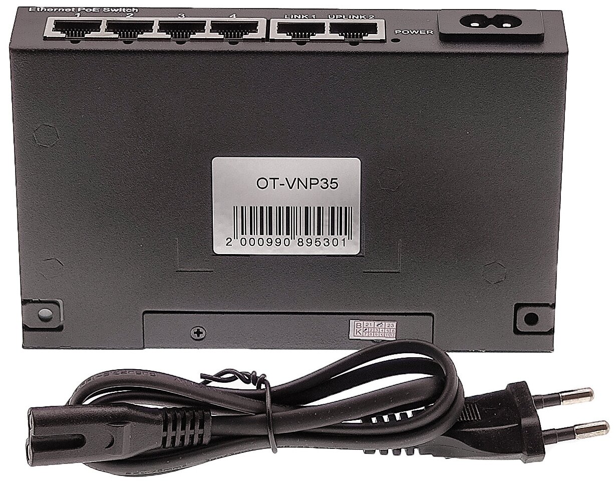 Орбита OT-VNP35 POE коммутатор (4poe+2lan порта)