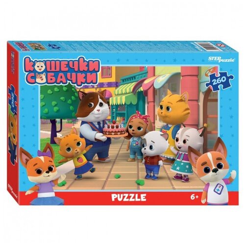 Пазл Кошечки и Собачки, 260 деталей Степ пазл (Step) 95116