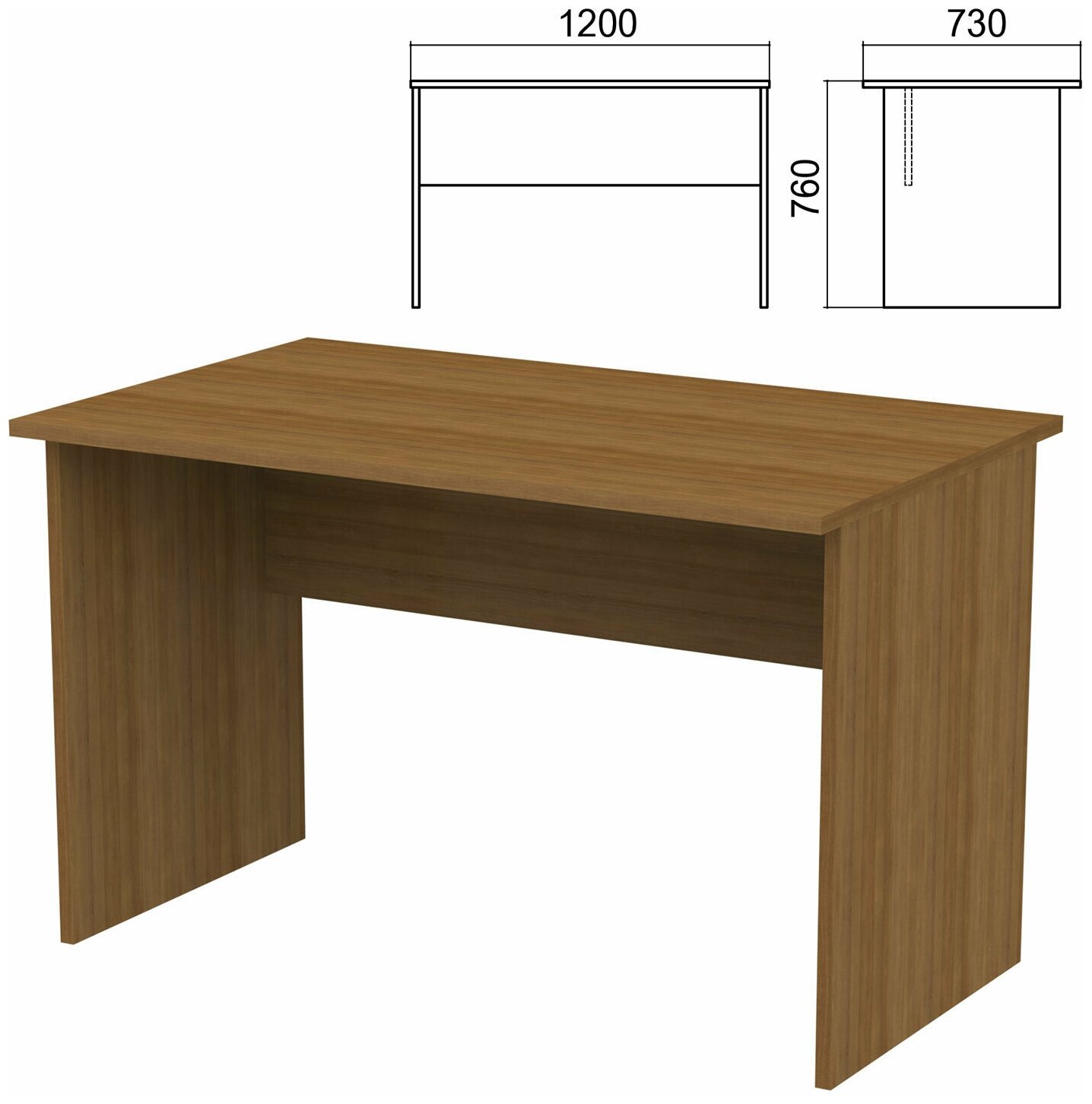 Стол письменный "Арго", 1200х730х760 мм, орех В комплекте: 1шт.