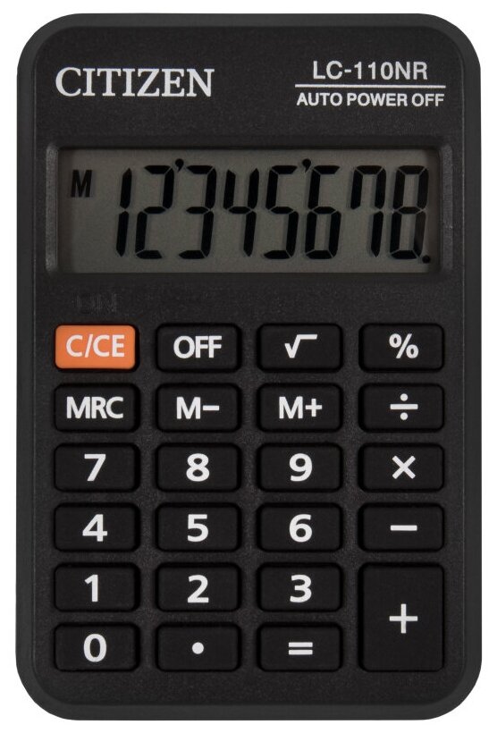 Калькулятор карманный Citizen LC-110NR 8 разряд.б ата