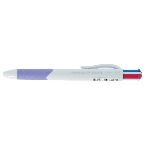 Paper Mate Ручка шариковая автоматическая QUATRO 4 цв. в одной ручке: 1 мм S0977270 голубой, зеленый, розовый, фиолетовый ручка шариковая многофункциональная светодиодный светильник веской