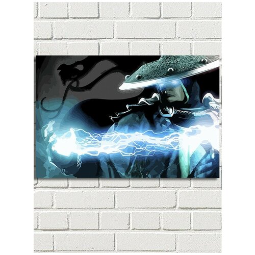 Картина по номерам игра Mortal Kombat (Рейден, Raiden) - 8182 Г 60x40 картина по номерам игра mortal kombat 7813 г 60x40