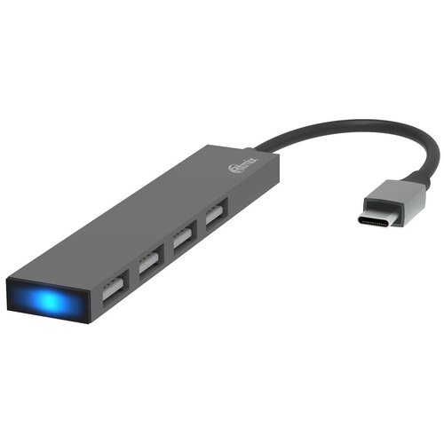 Разветвитель для компьютера Ritmix USB-C/4*USB-A (CR-4402 Metal)