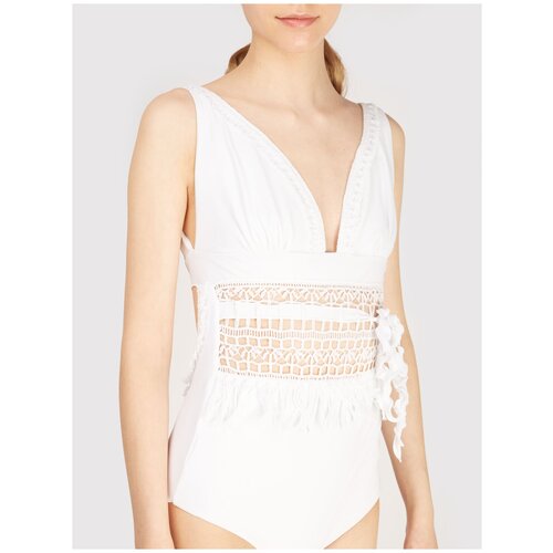 фото Купальник слитный с отделкой макраме marybloom ru 44 / eu 38 / s