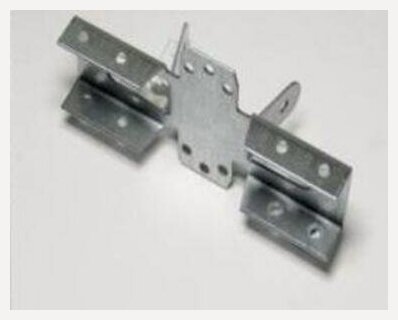 Изображение товара Кронштейн забора наружный КЗН-40-50 цинк (в комплекте 10 штук толщина металла 2 мм.)