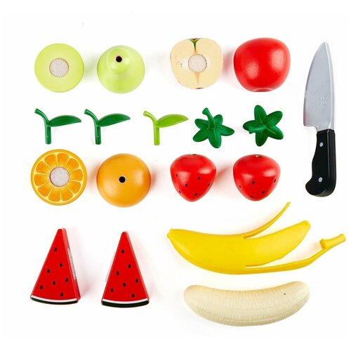 Набор продуктов для резки Hape Фрукты, 7 предметов деревянные игрушки hape игровой набор фрукты 7 предметов