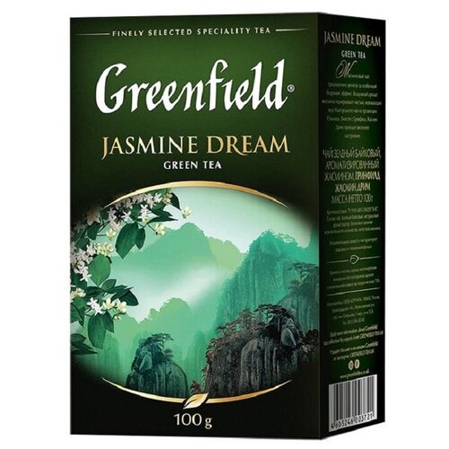 Чай Greenfield Jasmine Dream зеленый листовой, 100г 0372-14 , 2 шт.