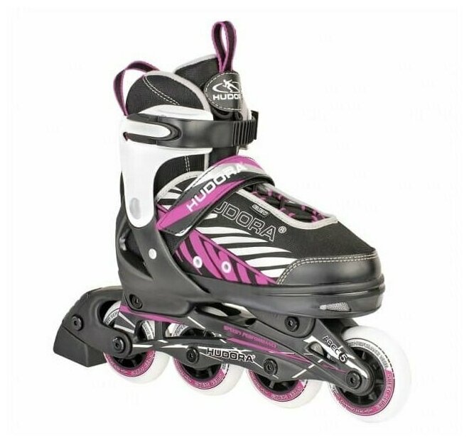 Раздвижные ролики HUDORA Kinderinliner Mia, лиловые, р-р 33-36