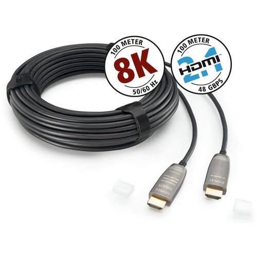 кабель hdmi hdmi оптоволоконные inakustik 009245008 professional hdmi 2 1 optical fiber cable 8 0m HDMI кабель INAKUSTIK Profi HDMI 2.1 optical fiber cable 8K 48Gbps 8m 009245008