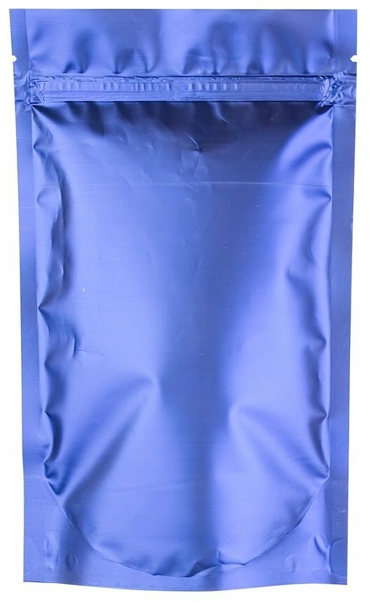 Пакет Дой-Пак 135*225(+40)мм, Металл/PET/бопп (фиолетово-синий, матовый), 50 шт. - фотография № 1
