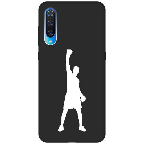 Матовый чехол Boxing W для Xiaomi Mi 9 / Сяоми Ми 9 с 3D эффектом черный матовый чехол basketball w для xiaomi mi 9 сяоми ми 9 с 3d эффектом черный