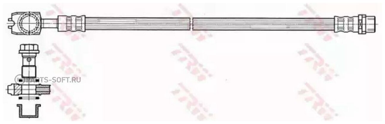 Шланг тормозной trw арт. phd484 - TRW арт. b613bcae128b536f4218