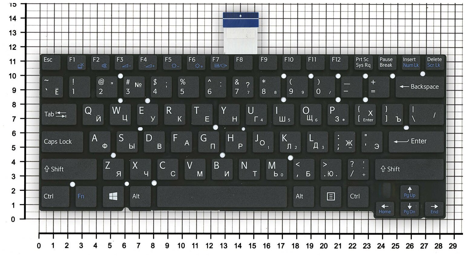 Клавиатура для ноутбука Sony Vaio 149109421US черная