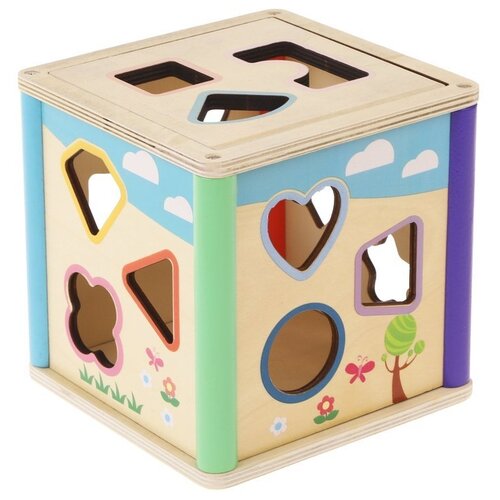 Развивающая игрушка MUQIY Shape Matching Puzzle Box, 15 дет., разноцветный