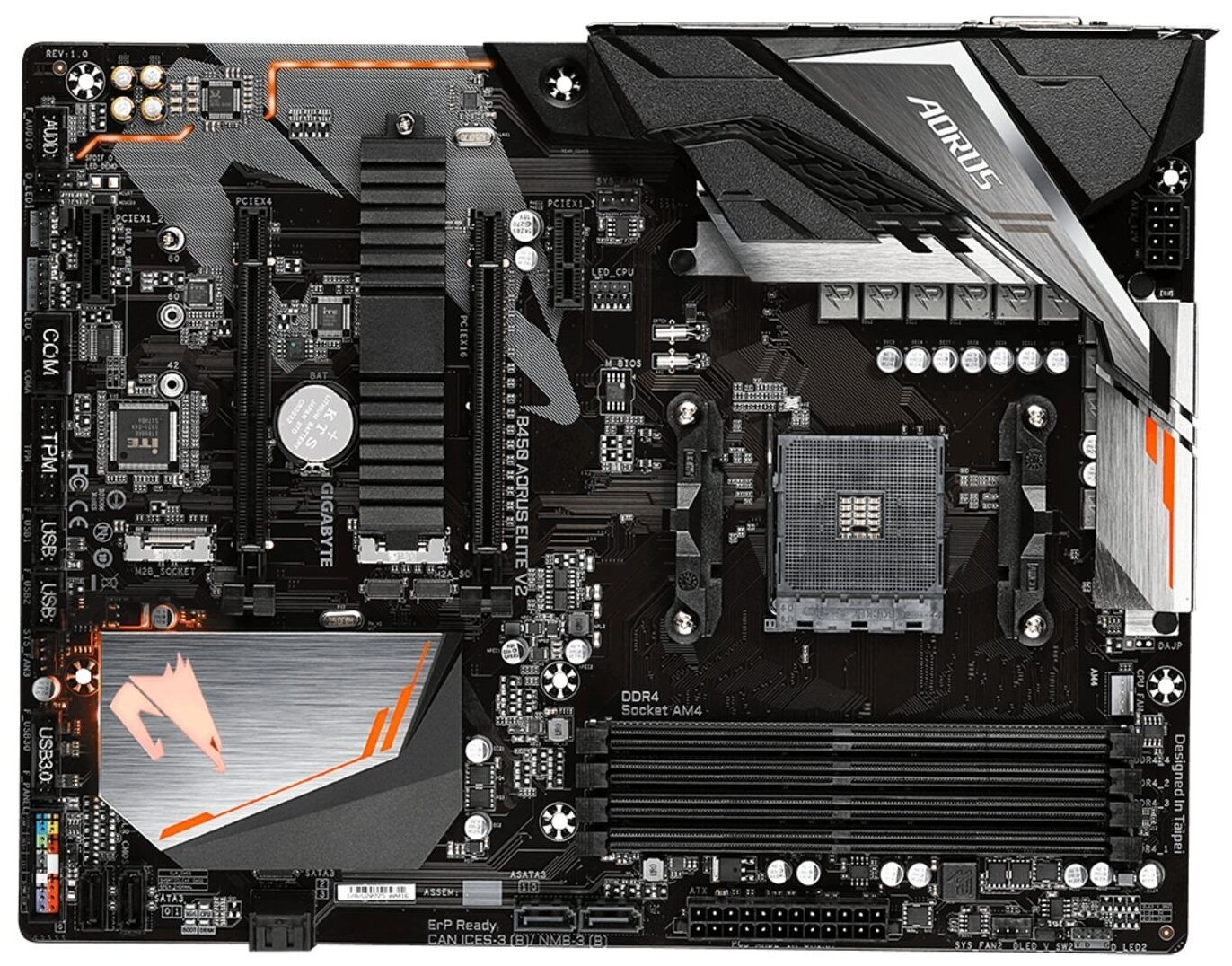 Материнская плата GIGABYTE B450 AORUS ELITE