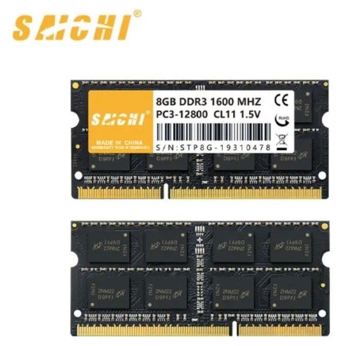 Оперативная память SAICHI 8g DDR3 1600MHz NB3-12800 CL11 135V