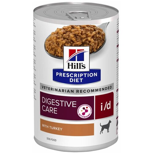 корм для собак Hill's Prescription Diet i/d , при расстройствах ЖКТ, индейка 1 уп. х 12 шт. х 360 г (для мелких и карликовых пород) корм для собак hill s prescription diet canine i d лечение заболеваний жкт низкокалорийный курица сух 1 5кг