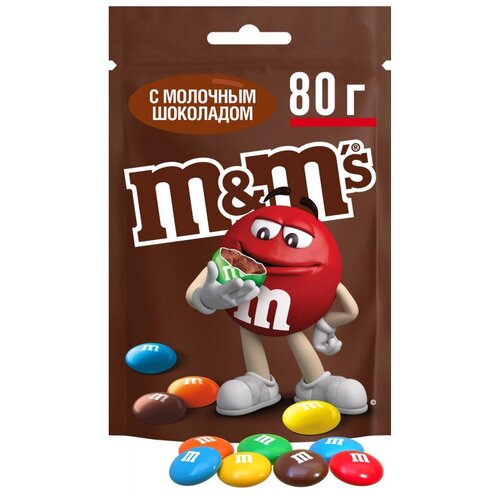 Конфеты Драже M&M`s шоколадные, 80г