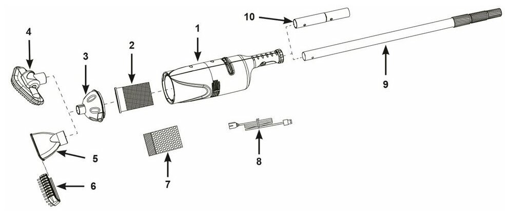 Пылесос аккумуляторный для ухода за плавательными бассейнами 28620 - фотография № 17