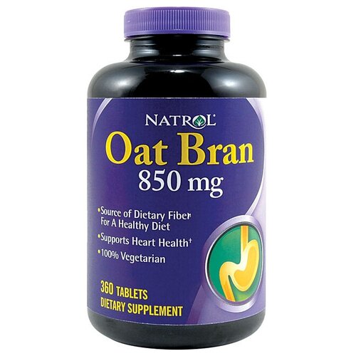 Natrol Oat Bran Fiber 850 mg (360 таб)