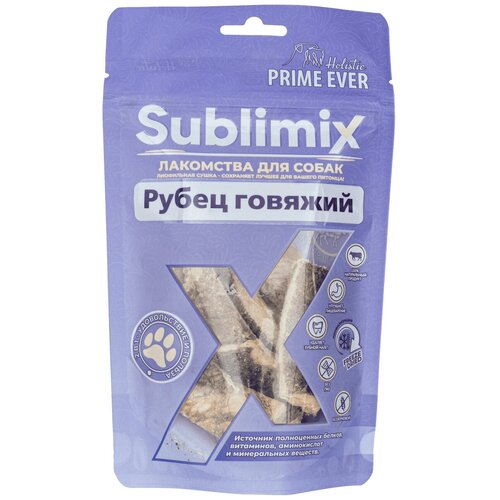 Сублимированное лакомство для собак рубец говяжий Prime Ever Sublimix, упаковка 2 шт х 35 г