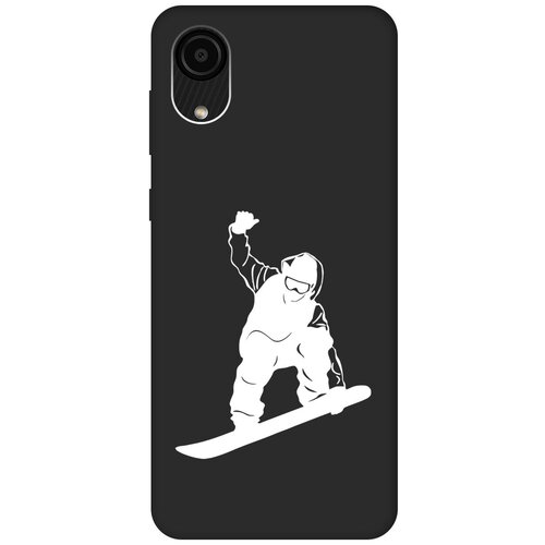 Матовый чехол Snowboarding W для Samsung Galaxy A03 Core / Самсунг А03 Кор с 3D эффектом черный матовый чехол cocktail splash для samsung galaxy a03 core самсунг а03 кор с 3d эффектом черный