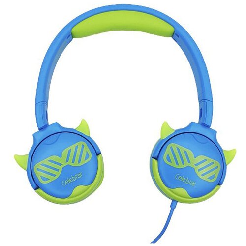 Наушники полноразмерные Celebrat A25 пластик кнопка управления кабель 12м цвет зелёный 178200₽