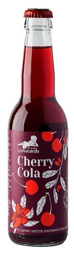 Натуральный вишневый лимонад / Lemonardo Cherry Cola, 330мл. - фотография № 7