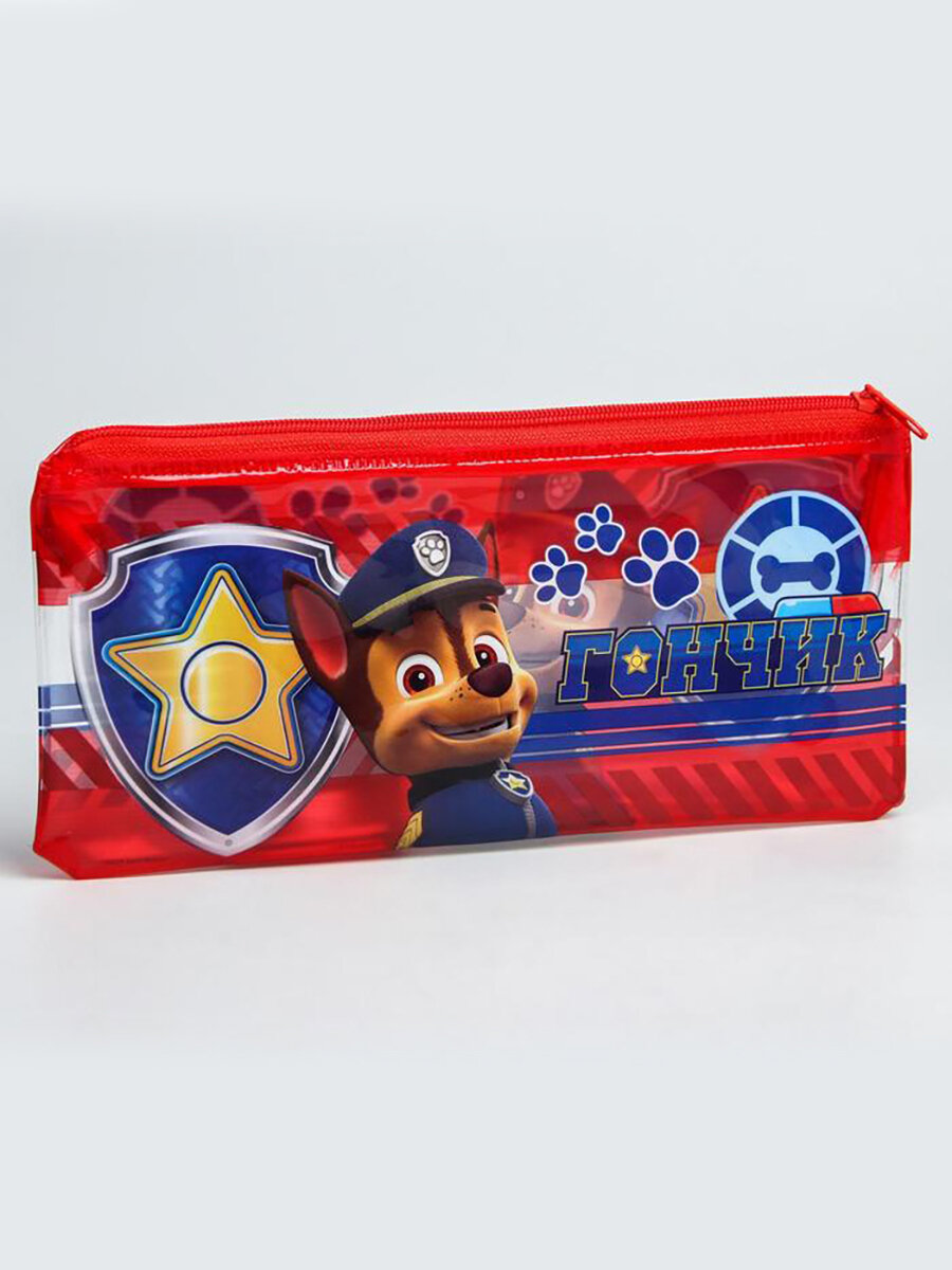 фото Пенал-кошелек Щенячий патруль, прозрачный, 21х9,5 см