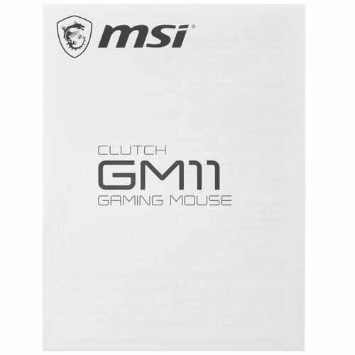 Мышь проводная MSI Clutch GM11 [S12-0401980-CLA] белый