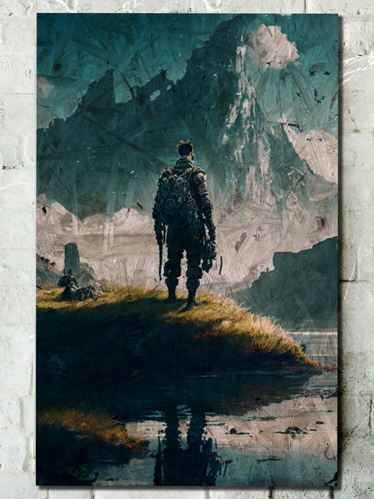 Картина интерьерная на рельефной доске ОСП игры death stranding - 7092