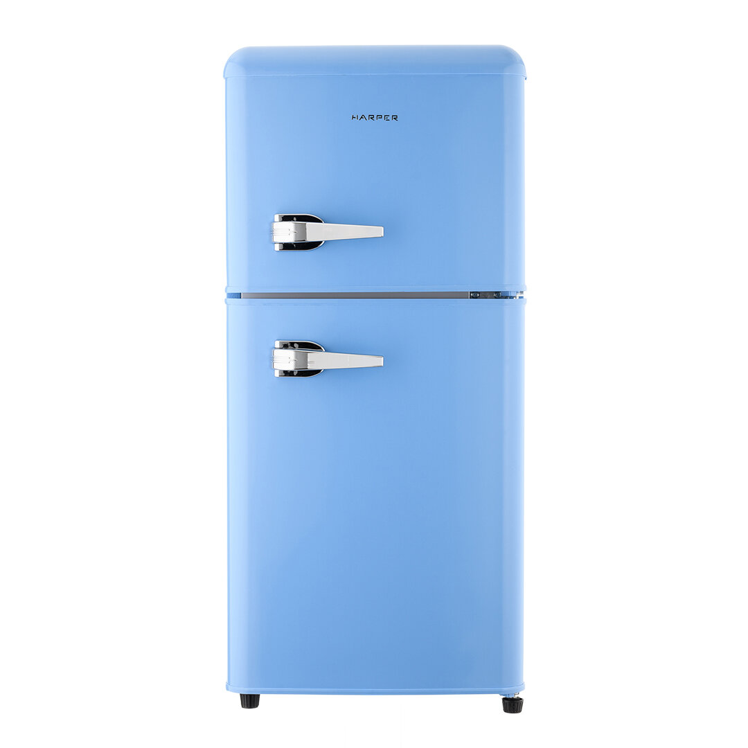 Двухкамерный холодильник HARPER HRF-T120M BLUE (Синий) - фотография № 1