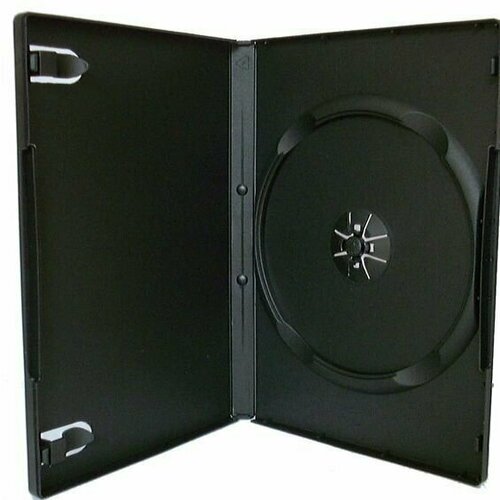 коробка футляр для 1 dvd cd диска 190 135 9 мм черный 10 шт Коробка - футляр для DVD, CD диска, 190*135*9 мм, черный, 10 шт