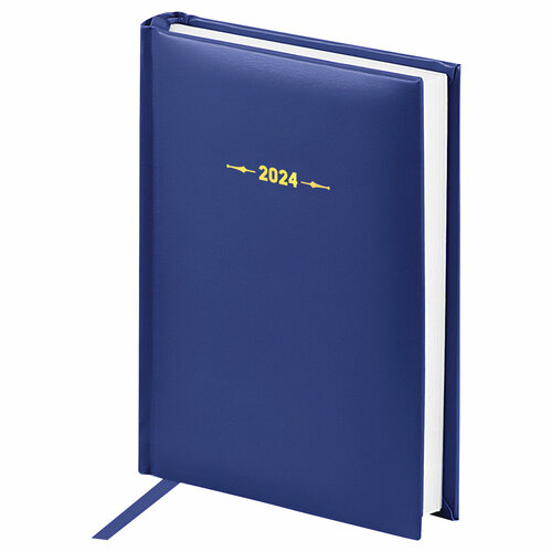 Ежедневник датированный 2024г, А6, 176л, балакрон, OfficeSpace Ariane, синий