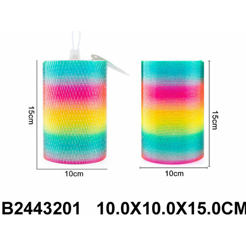 Пружинка-радуга размер 15х10 см NO MARK 2443201 828₽